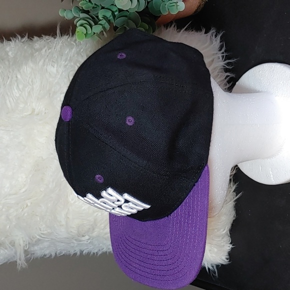 Filthy Casual Unisex Black & Purple Baseball Trucker Snap Back Cap - Picture 3 of 9
